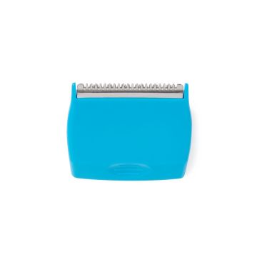 Blue flat style blade for coarse hair
