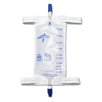 Twist Valve Drainage Port, Medium, 20 oz., Elastic Straps