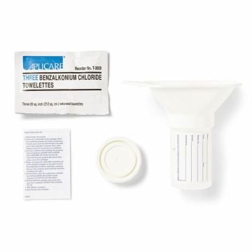 Medline Deluxe Midstream Collection Sets, Kit with Funnel, 3 oz. Cup