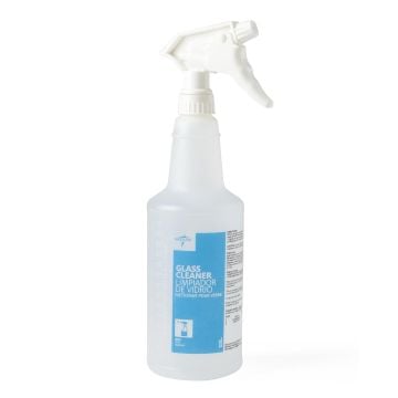 Medline Multi-Surface Glass Cleaner, 32 oz. Empty Spray Bottle - EVSCHEM003