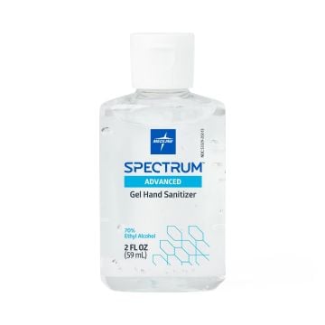 Medline Spectrum Advanced 70% Ethyl Alcohol Gel Hand Sanitizers, 2, 4, or 8 oz.