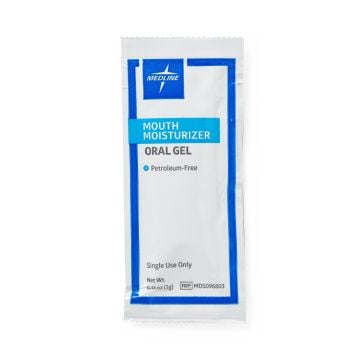 Medline Moisturizing Oral Gel, 3 g Packet or 1/2 oz. Tube