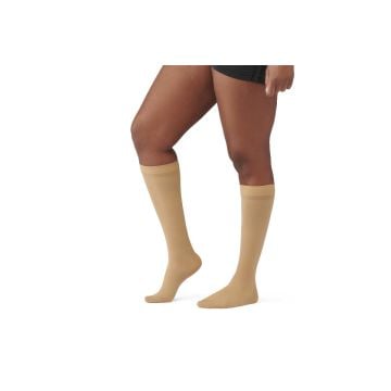 CURAD 8-15 mmHg Closed Toe Knee High Compression Hosiery