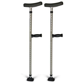 Medline Universal Steel Single-Tube Crutches - MDS80542