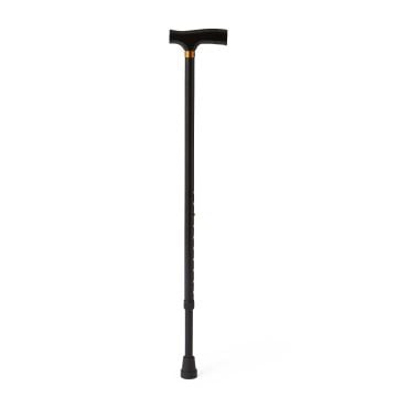 Medline T-Handle Fashion Cane, Black - MDS86435B
