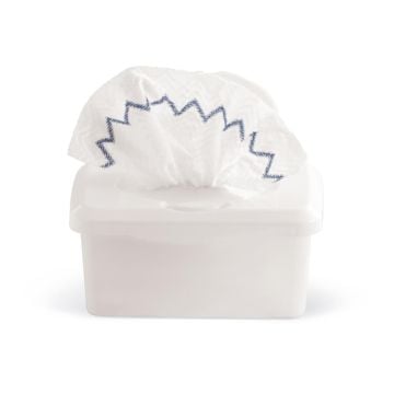 Medline Microfiber Cloths, 12 x 12 in. w/ Reusable Tub - MDT217DC10