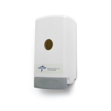 Medline Manual Wall Dispenser for Remedy Skin Products and Cleansers, Gray - REMPUSHGRAY