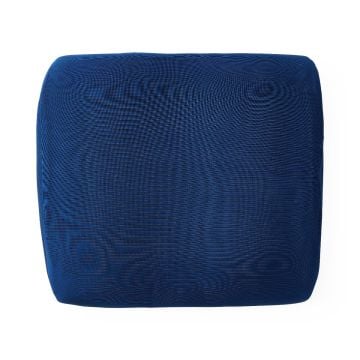 Medline Compression-Packed Lumbar Cushions, Navy Blue - MSCLUMBARC
