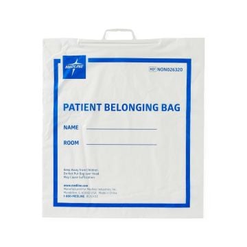 Medline Rigid Handle Patient Belonging Bags