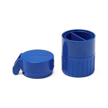 Medline Pill Crusher and Splitter Combo Device, Blue
