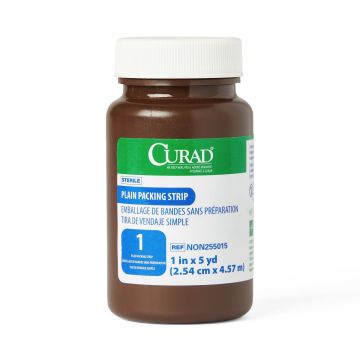 CURAD 1 In x 5 yd Plain Packing Strips, Sterile - NON255015