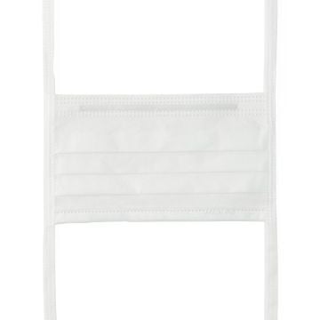 Medline ASTM Level 1 Sensitive Skin Surgical Face Masks with Ties, White - NON27386