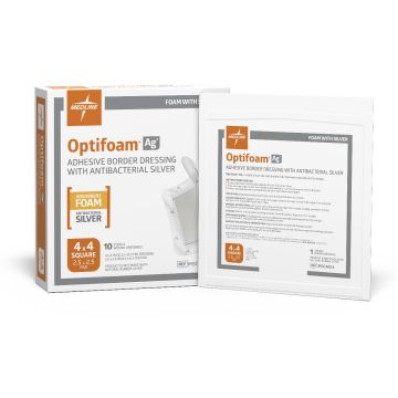 Medline Optifoam AG+ Silver Antimicrobial Wound Dressings