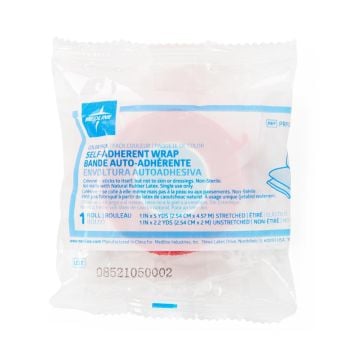 Medline Self-Adherent Wrap Color Packs, Nonsterile, 1 in. to 3 in.