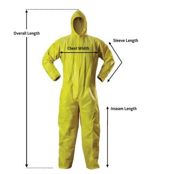 Venom Steel Chemical Splash Industrial Coveralls, Size L/XL - VENCV400N