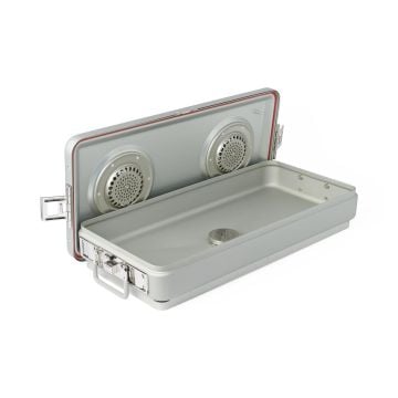 Steriset Full-Size Sterilization Containers with Drain and Lid