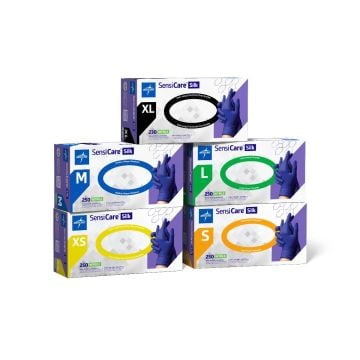 Medline SensiCare Silk Nitrile Exam Gloves