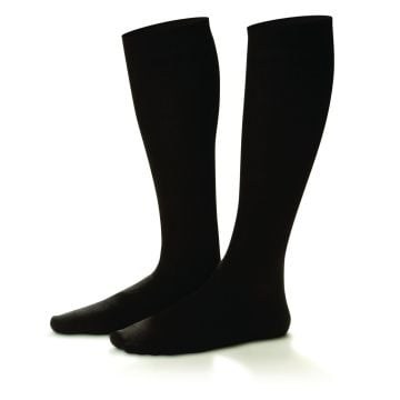 Shape To Fit Men's 15-20 mmHg Cotton Crew Dress Compression Socks, Closed Toe