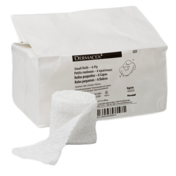 441106 Gauze Fluff Rolls 4.5" x 4yds 6 Ply