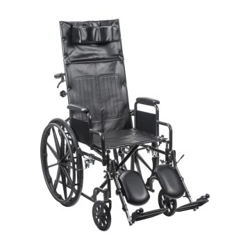 Drive Silver Sport Full Reclining Wheelchair - Desk Arms