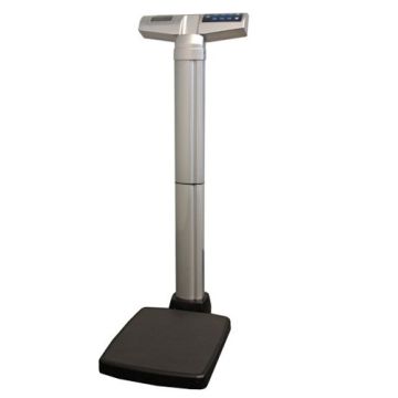 The Waist High BMI Digital Scale 499KL is a sleek, compact column scale
