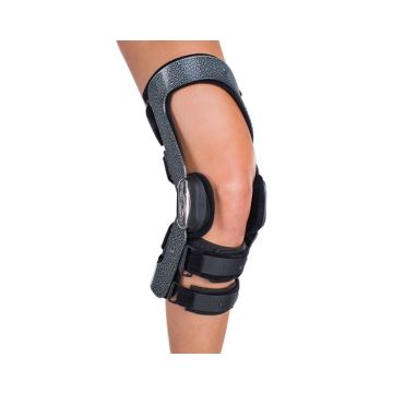 X-Small DonJoy Armor Knee Brace With FourcePoint Hinge, Right, Short Calf (11-1440-1)