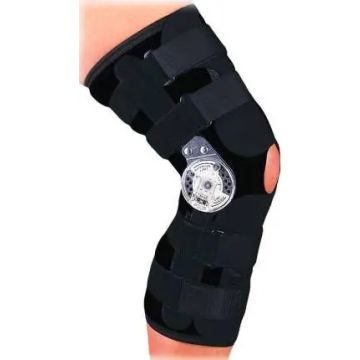 Medium Neoprene Wraparound with Popliteal Cutout, IROM Hinge (11-0867-3)
