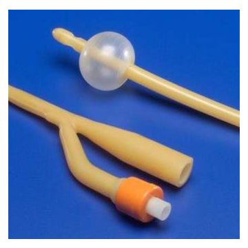 Dover Hydrogel Coated Latex 3-Way Foley Catheters Standard Tip