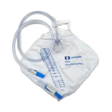 2000 mL Drain Bag with Anti-Reflux Chamber, 40 Inch Tubing