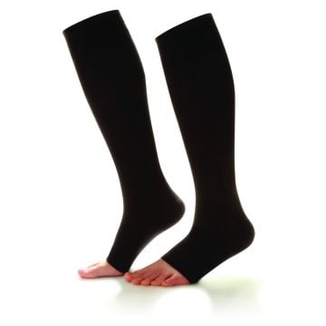 Shape To Fit Open Toe Compression Socks, 15-20 mmHg