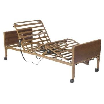 Drive Competitor II Semi-Electric Bed Hi/Lo Height Adjustable with Caster Wheels

