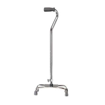 Chrome Aluminum Quad Cane