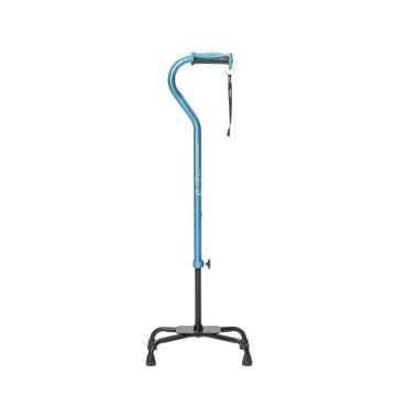Drive Medical Airgo Comfort-Plus Adjustable Quad Canes, Large Base