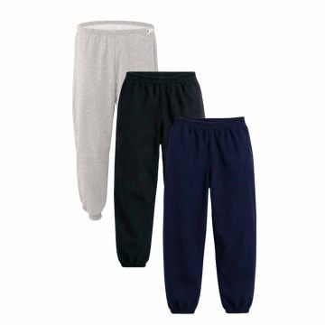 Dryment adult pants in gray, black, and navy