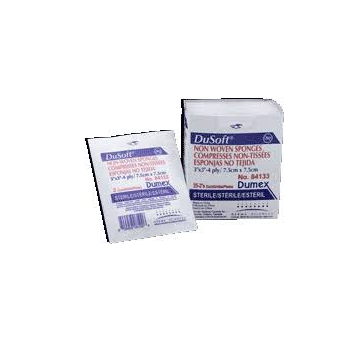 Dusoft 84133 Non-Woven Sponge - 3 x 3 Inch
