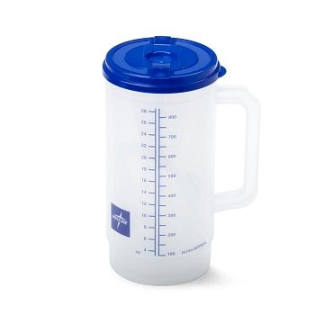 Insulated Carafe with Graduated Measurements, 32 oz - Blue or Mauve | Medline