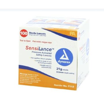 Dynarex Pressure & Button Activate Safety Lancets