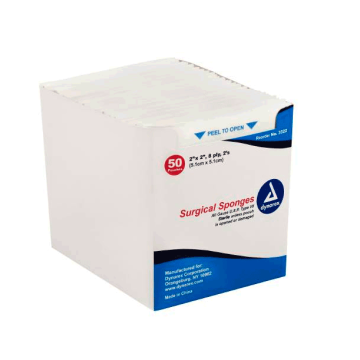 Dynarex 3322 Surgical 2 x 2 Gauze Sponges 8 Ply, Sterile