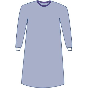 Sirus Sterile Poly-Reinforced Surgical Gowns with Raglan Sleeves, Size L - 2XL
