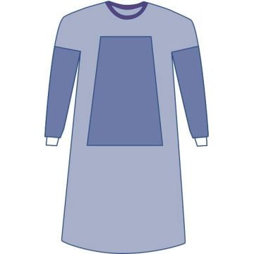 Medline Aurora Fabric-Reinforced Surgical Gowns with Set-In Sleeves, Sterile