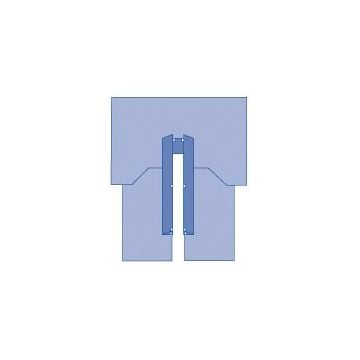 Medline CVMax Cardiovascular Split Surgical Drape, Sterile - DYNJP4014