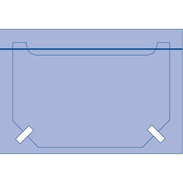 Medline Head Turban Surgical Drape, 40 x 27 in. w/ Adhesive - DYNJP7009