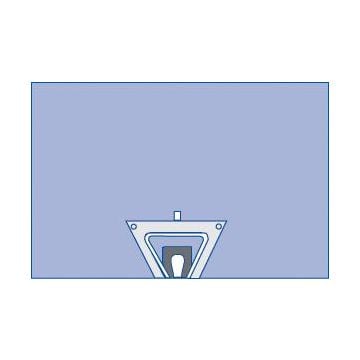 Medline Shoulder Split Surgical Drape with Pouch, Sterile, 100 x 70 in. - DYNJP8405