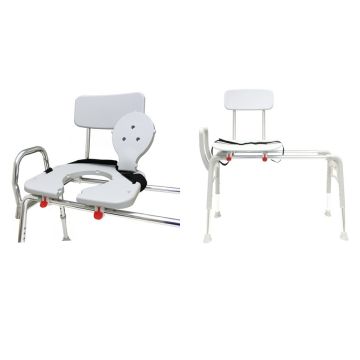 Eagle Health Pro-Slide with Cut-Out and Ergo Sliding Transfer Bench