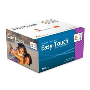 EasyTouch Insulin Syringe, 28 Gauge with 5/16 Needle 
