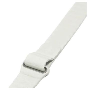 White Faux Vegan Leather Comfort Band