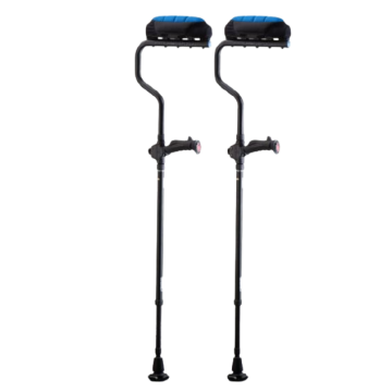 Ergobaum Dual Ergonomic Underarm Crutches with Shock Absorbers