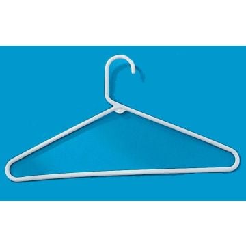 Medline Heavy-Duty Plastic Hangers, White - EVS17144