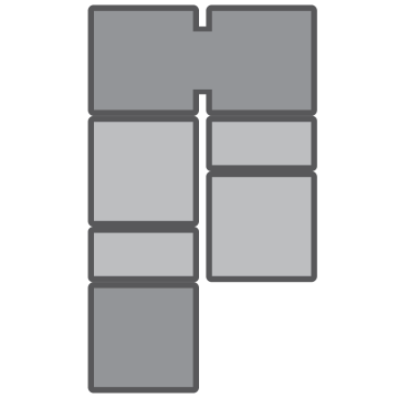 PS20U44TTS - 20-foot ramp with 4-foot platforms