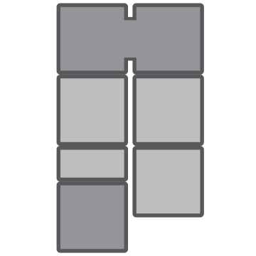 PS22U44TTS - 22-foot ramp with 4-foot platforms